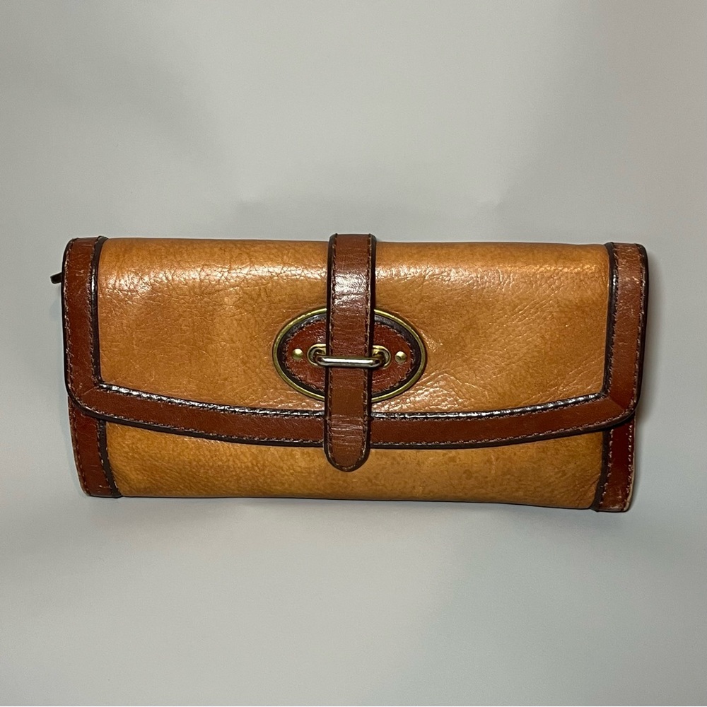 Fossil Vintage Reissue Clutch Wallet Revival Leather